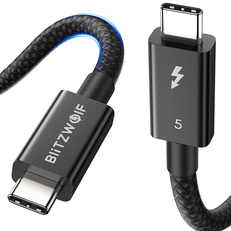 USB-C kabelis BlitzWolf BW-HDC8 1,5 m 240 W juodas