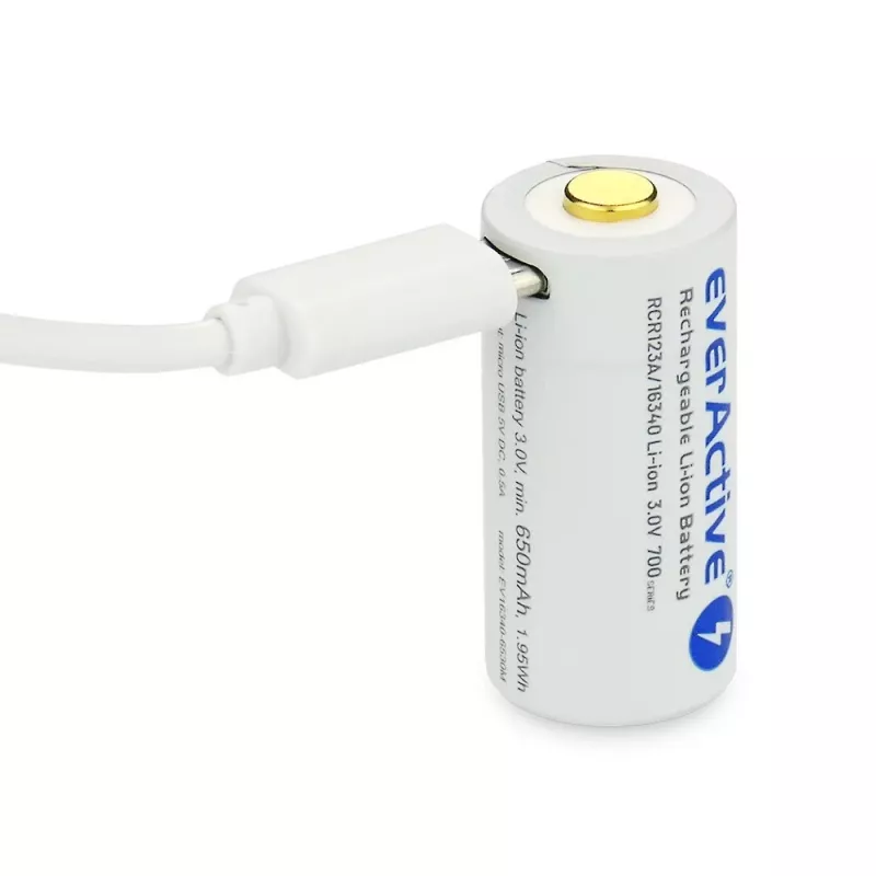 Įkraunama baterija everActive EV16340 700mAh 3V su Micro USB įkrovimu
