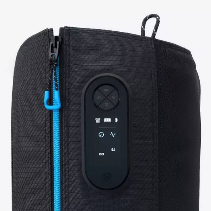 Kojų masažuoklis Therabody RecoveryAir Juoda — kompresinis masažas, 4 programos, Bluetooth, 240 min. baterija