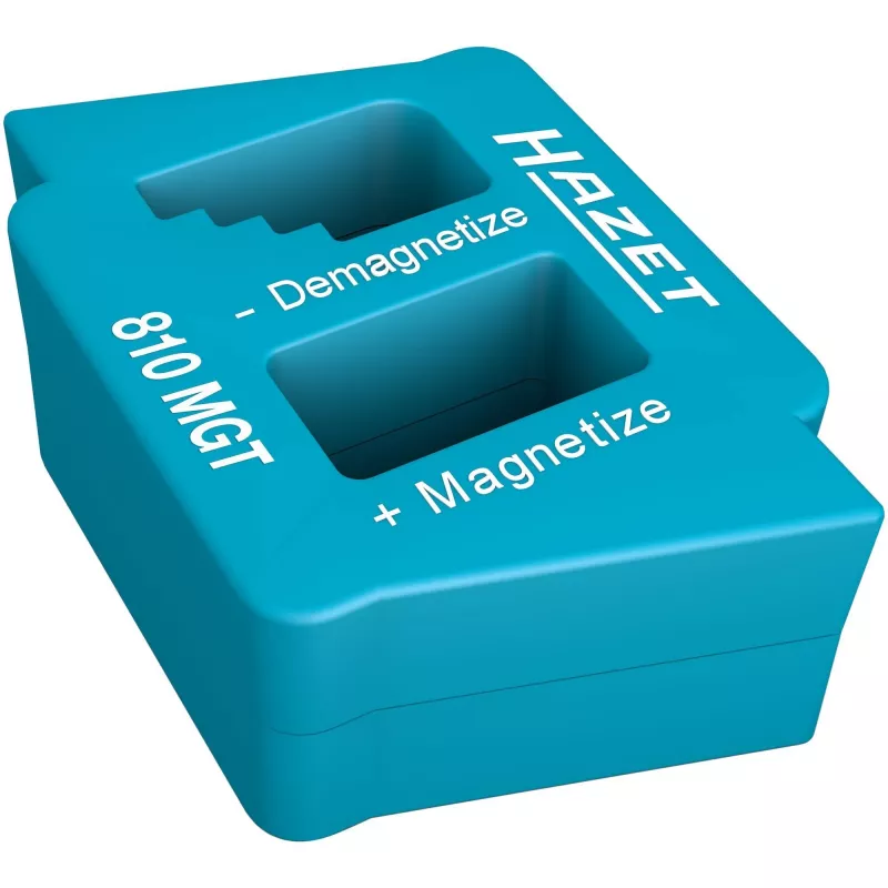 Hazet magnetizatorius/demagnetizatorius 810MGT — kompaktiškas rankinis įrankis antgaliams įmagnetinti ir išmagnetinti