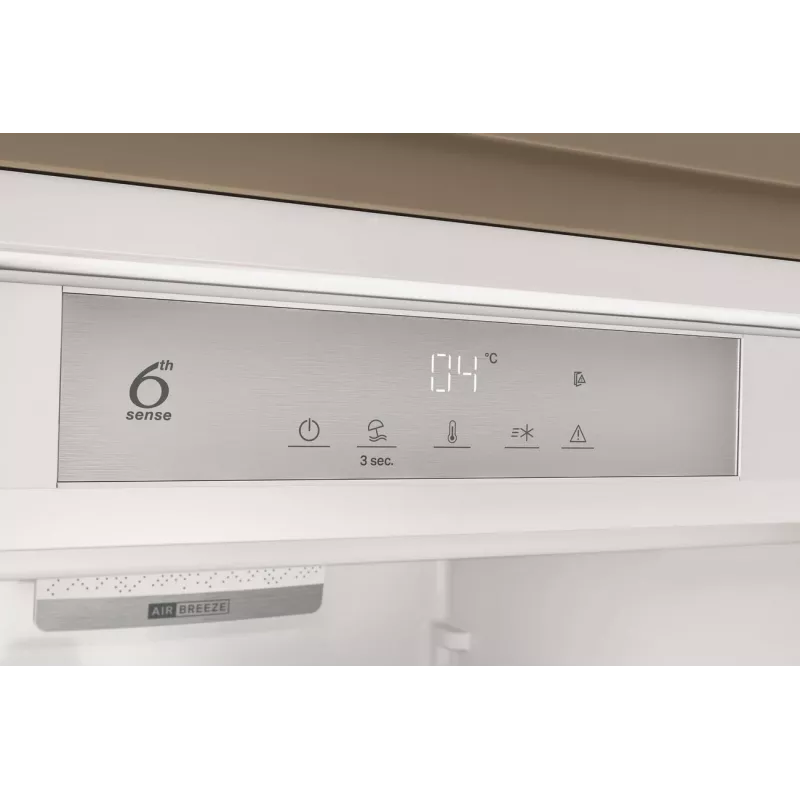 Whirlpool šaldytuvas | WHSD18A013D1 | Energijos efektyvumo klasė E | Įmontuojamas | Larder | Aukštis 177 cm | Šaldytuvo naudingoji talpa 306 l | Ekranas | 30 dB | Nerūdijantis plienas