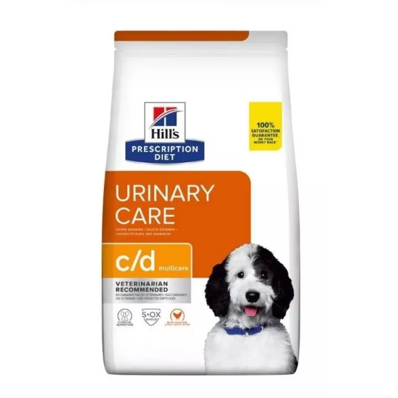 HILL'S PRESCRIPTION DIET Canine Urinary Care c/d Multicare Sausas šunų maistas su vištiena 1,5 kg