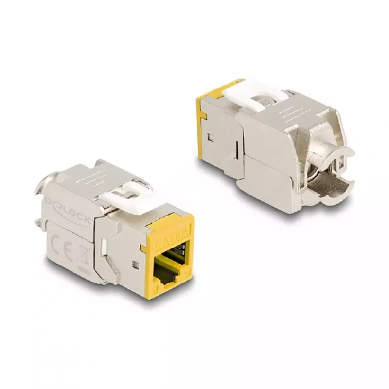 DeLOCK keystone modulis 88111 Plokščias Geltonas RJ-45 10 vnt.