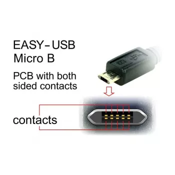 USB laidas DeLOCK 83854 USB 2.0 3 m USB A Micro-USB B juodas