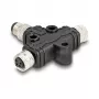 Kabelio skirstytuvas DeLOCK M8 T-Splitter A-coded 4 pin 1 x kištukinis į 2 x kištukinius