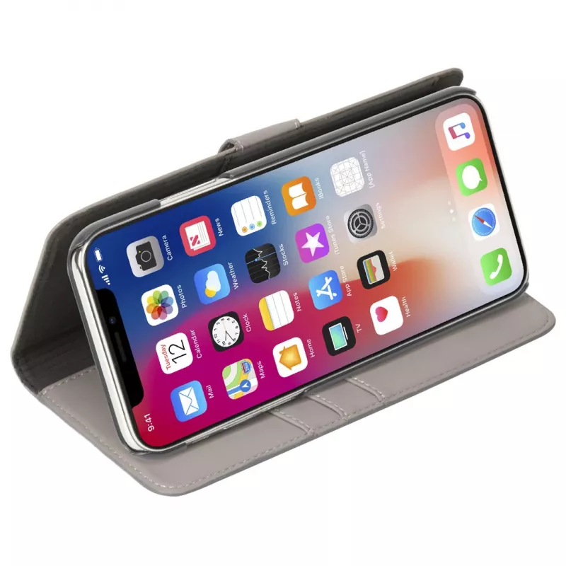 Folio dėklas Krusell Loka iPhone XS Max 16.5 cm pilkas