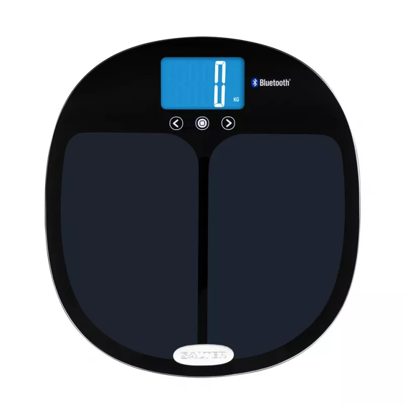 Vonios svarstyklės Salter 9192 BK3R Curve Bluetooth Smart Analyser
