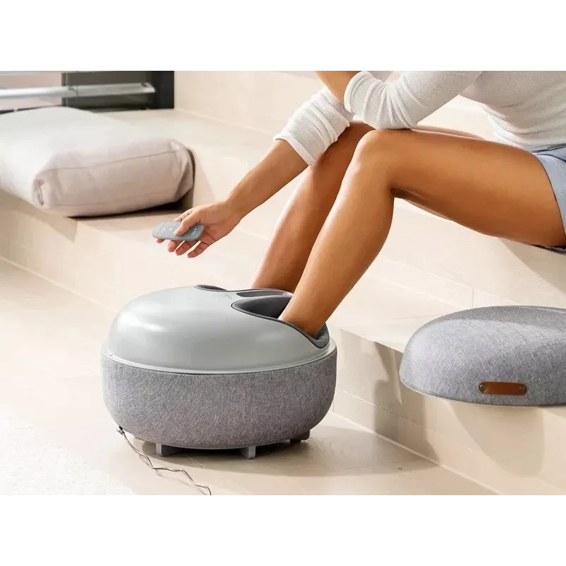 Beurer Shiatsu pėdų masažuoklis FM 120 2-in-1 pilkas — elektrinis pėdų ir kulkšnių masažuoklis, shiatsu voleliai, reguliuojamas intensyvumas