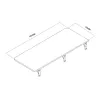 Sieninis sulankstomas lentynėlė MACLEAN MC-128 WD 100×40 cm, medžio apdaila