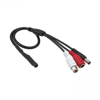 Apsaugos kameros mikrofonas ACTi PMIC-0100 — laidinis mikrofonas, 3,5 mm, 2,3 m laidas, juodas/raudonas/baltas