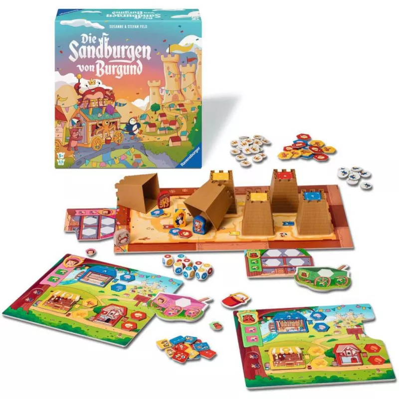 Ravensburger Die Sandburgen von Burgund, stalo žaidimas