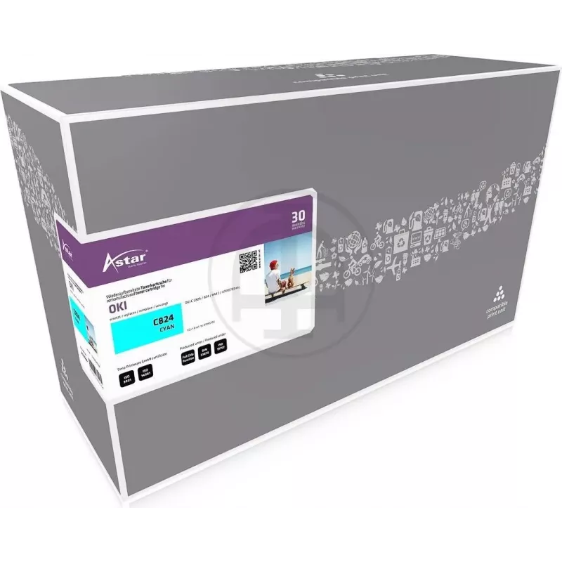 AS20288 OKI C824 TONER CYA 47095703 5 000 puslapių (AS20288) - Suderinamas - Toneris