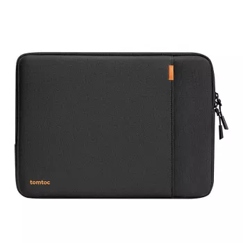 Nešiojamojo kompiuterio įmautė Tomtoc A13C2D1, skirta MacBook — juoda, lengva, patvarus apsauginis dėklas