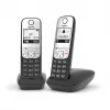 Gigaset A690 Duo Analoginis telefonas su skambintojo ID juodos, sidabrinės spalvos