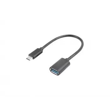 LANBERG AD-UC-UA-04 adapteris USB TYPE-C V - USB Type-A M 15cm Juoda