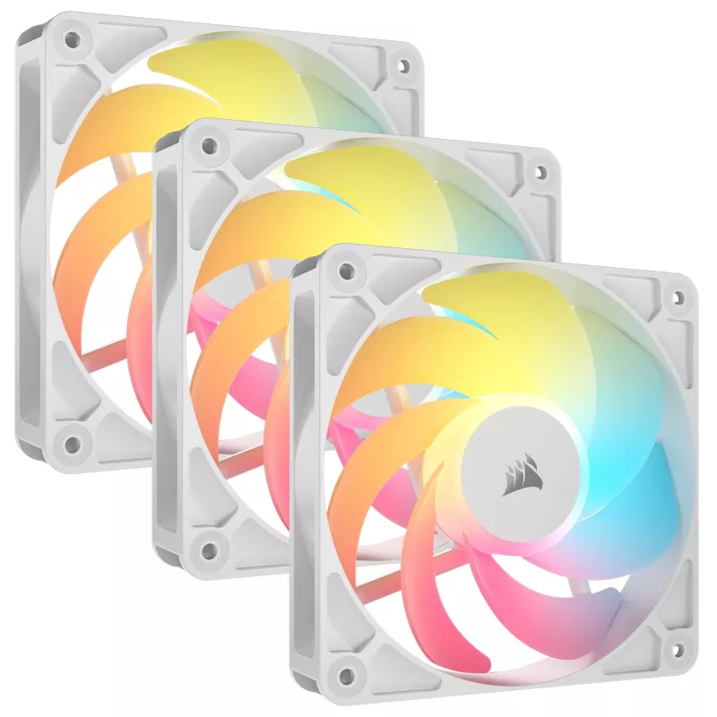 Aušinimo ventiliatorius CORSAIR RS120-R 120mm baltas ARGB 25mm storio