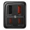 Baseus GaN6 Pro Universal Juoda AC greitojo įkrovimo vidaus adapteris