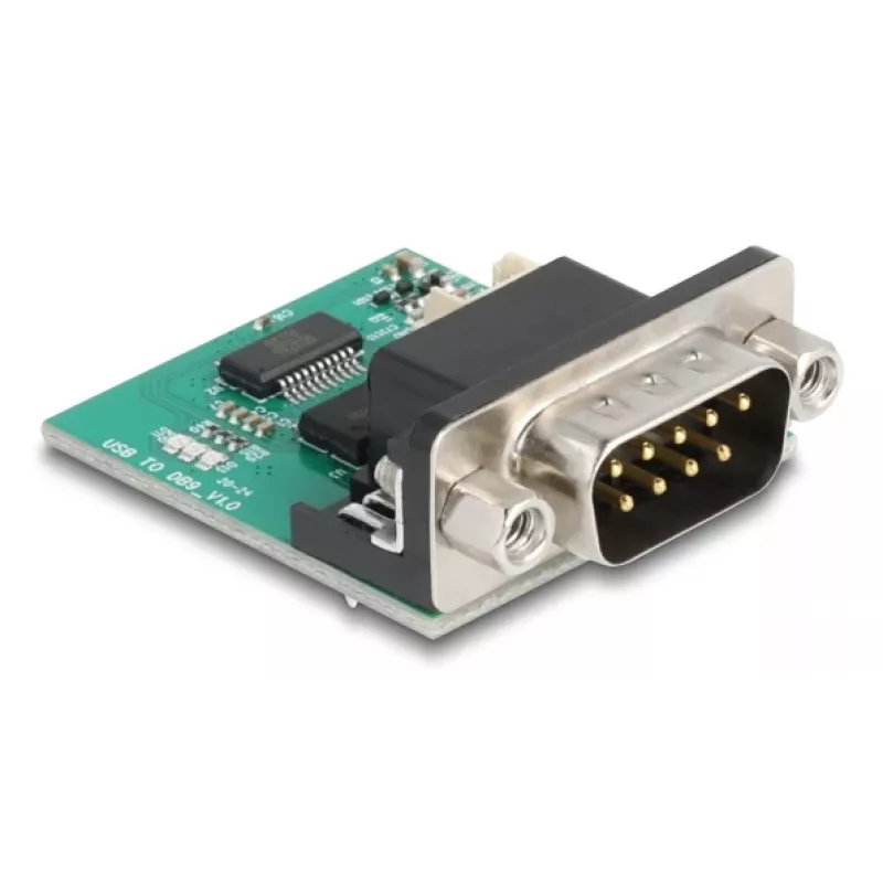 DeLOCK 90781 nuoseklus keitiklis kartotuvas izoliatorius USB 2.0 RS-232 juodas žalias