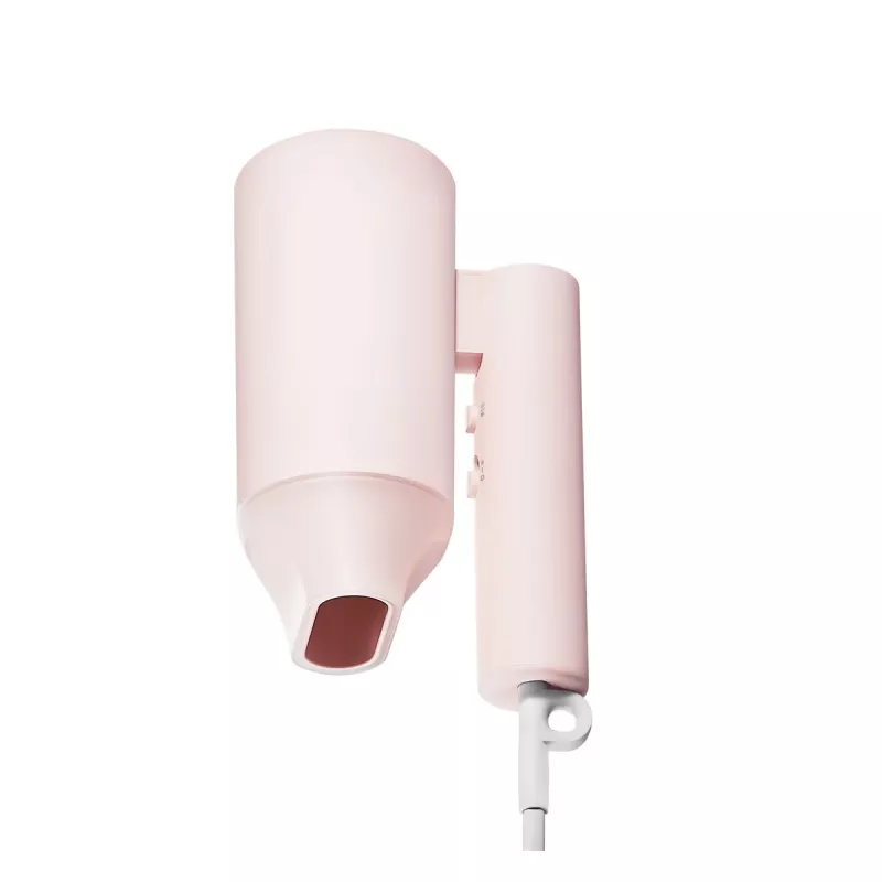 Plaukų džiovintuvas Xiaomi H101 1600 W, sulankstomas kelioninis modelis, joninis, 2 temperatūros nustatymai, 1,7 m laidas, rožinis
