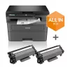 Daugiafunkcinis spausdintuvas Brother DCP-L2627DWXL, lazerinis, A4, 1200 x 1200 DPI, 32 ppm, Wi-Fi