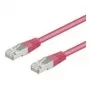 Wentronic Goobay CAT 5e komutacinis kabelis, SF/UTP, purpurinė, 1 m - CCA vario mišinys (93411)