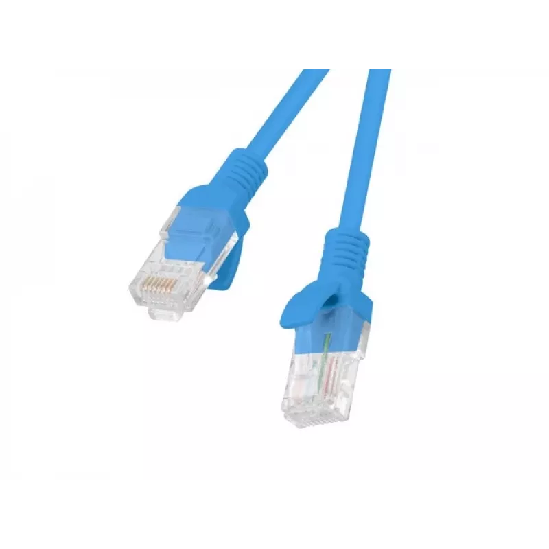 Tinklo kabelis LANBERG PCU6-10CC-0200-B Cat6 U/UTP RJ-45 – RJ-45 2 m Mėlynas, CCA laidas, 250 MHz