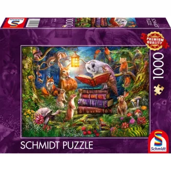 Dėlionė Schmidt Spiele „Miško istorijos naktį“ – 1000 dalių