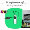Nešiojama baterija Green Cell PBGC25UD, 25200 mAh, Li‑Ion, 140 W bendra galia, 2× USB‑C + 1× USB‑A, OLED ekranas, aliuminis korpusas