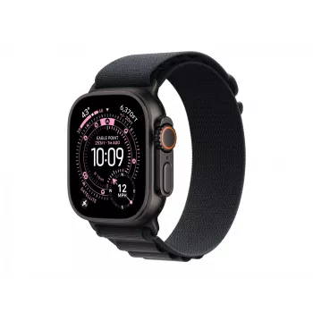 Juosta Apple MG9H4ZM/A išmaniajam laikrodžiui, juoda, titanas, poliesteris, spandeksas