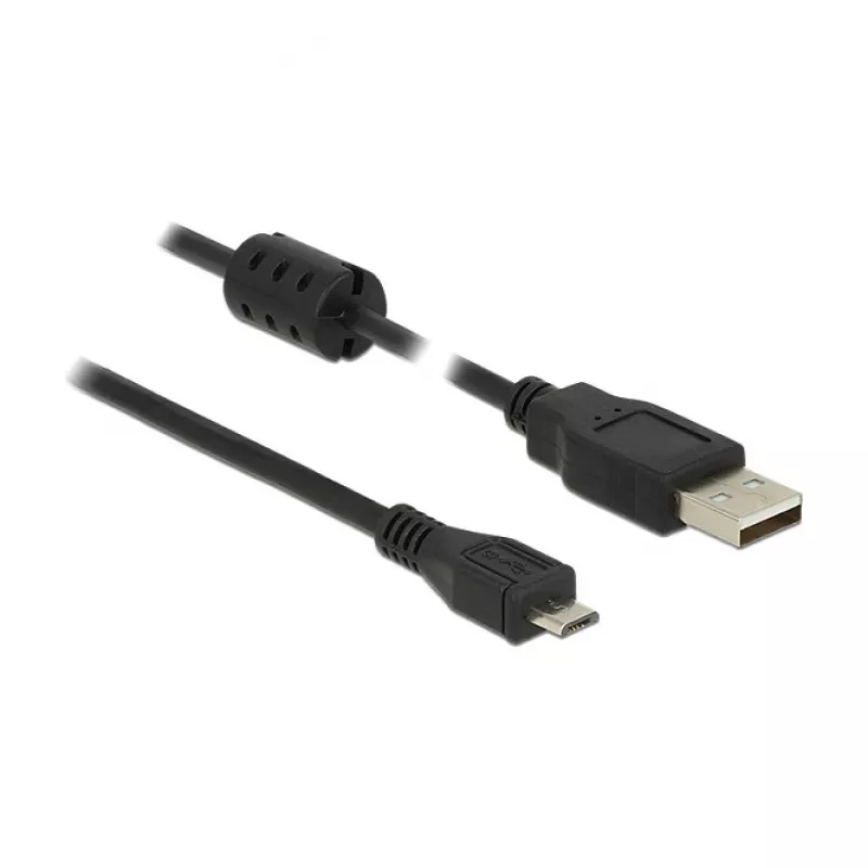 USB laidas DeLOCK 5m USB 2.0-A Micro-B juodas