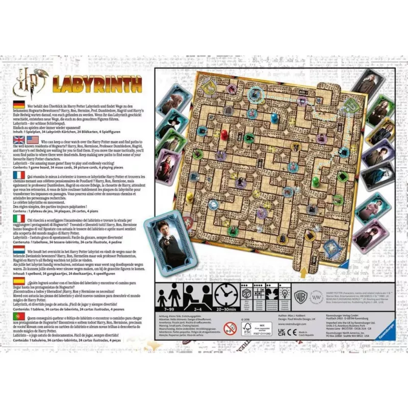 Kortų žaidimas Ravensburger Harry Potter Labyrinth