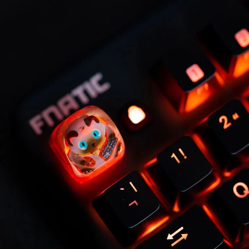 Keycap set Triton Fnatic Artisan Loeya — Oranžinė