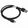 USB A į USB-C laidas AUKEY CB-CD30 0,9 m – juodas, pintas, USB PD 3.0, 0,48 Gbit/s