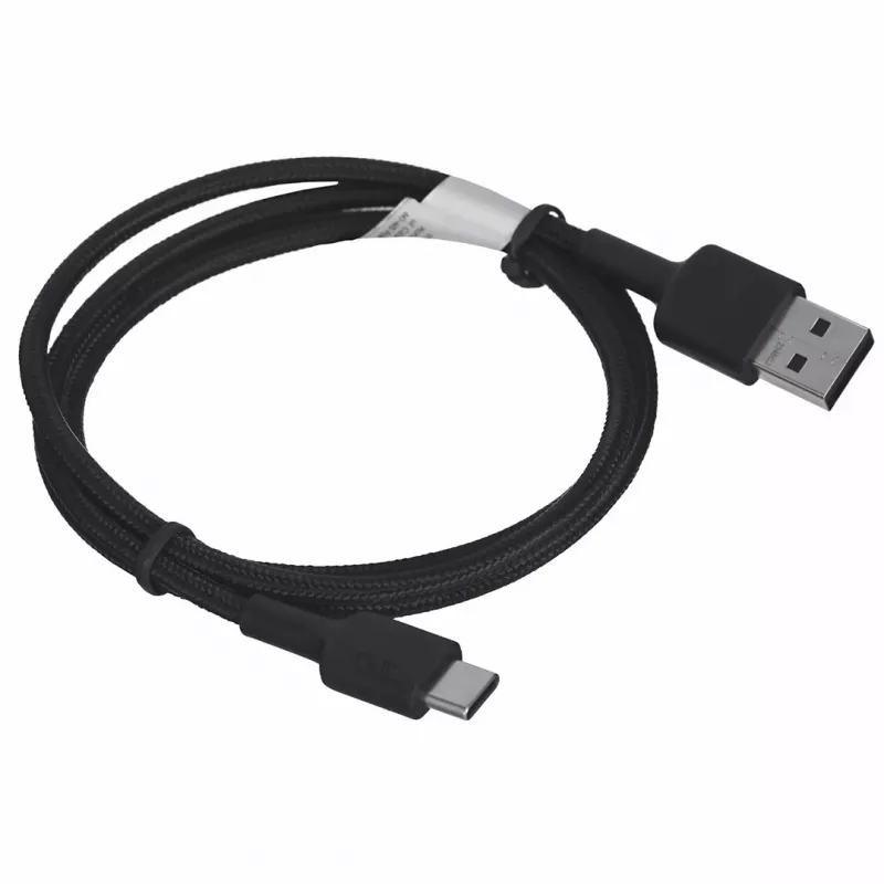 USB A į USB-C laidas AUKEY CB-CD30 0,9 m – juodas, pintas, USB PD 3.0, 0,48 Gbit/s