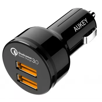Automobilinis greitasis įkroviklis CC-T8 2xUSB 3.0 6A 36W + micro USB laidas 1m