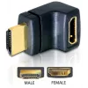 HDMI jungtis DeLOCK 65072 HDMI kištukas į HDMI lizdą 90° į viršų