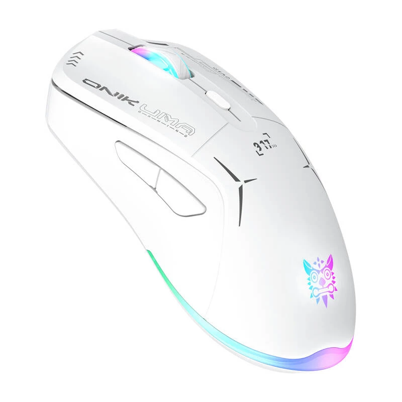 Žaidimų pelė Onikuma CW917 2.4G laidinė balta