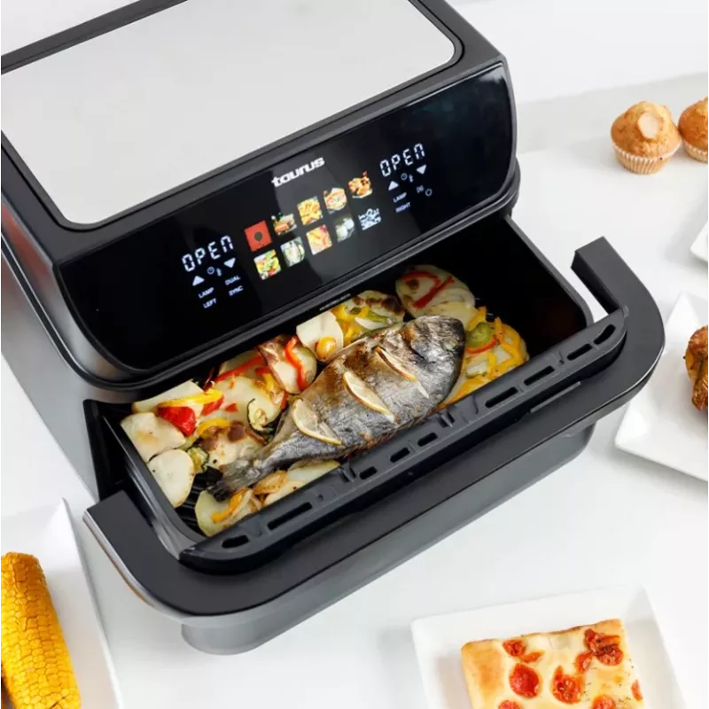 Beriebalė gruzdintuvė su ilgu krepšiu ir griliu Taurus 973004000