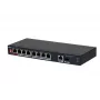 Dahua Technology PoE PFS3110-8ET1GT1GF-96 Nevaldomas Gigabit Ethernet (10/100/1000) Maitinimas per Ethernet (PoE) Juodas