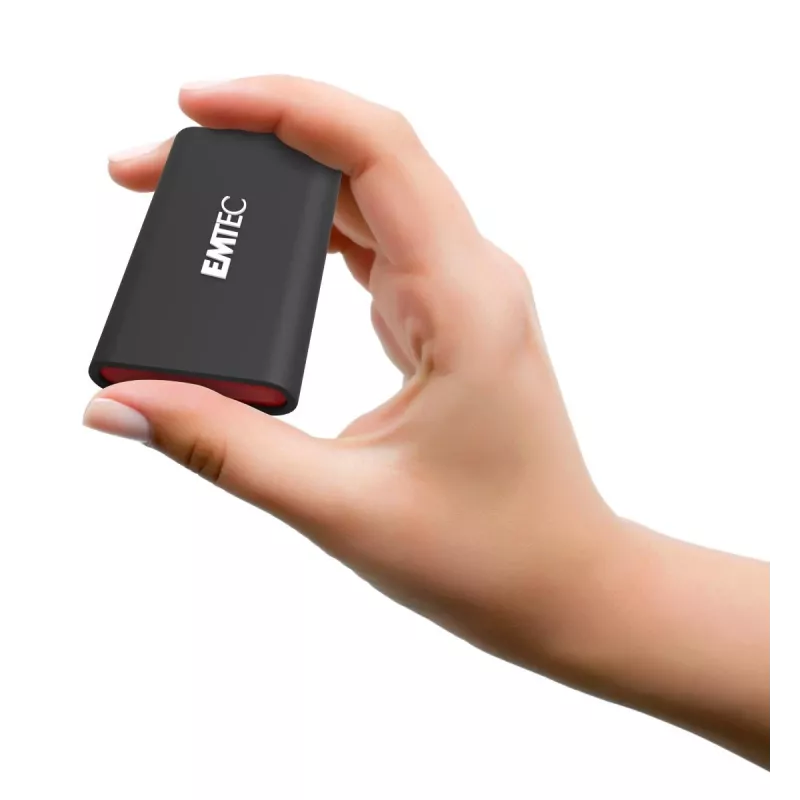 Emtec X210 ELITE 2 TB USB Type-C 3.2 Gen 2 (3.1 Gen 2) Juoda, Raudona