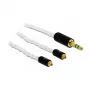 Garso laidas DeLOCK 85845 1,2 m 3,5 mm 2x MMCX baltas
