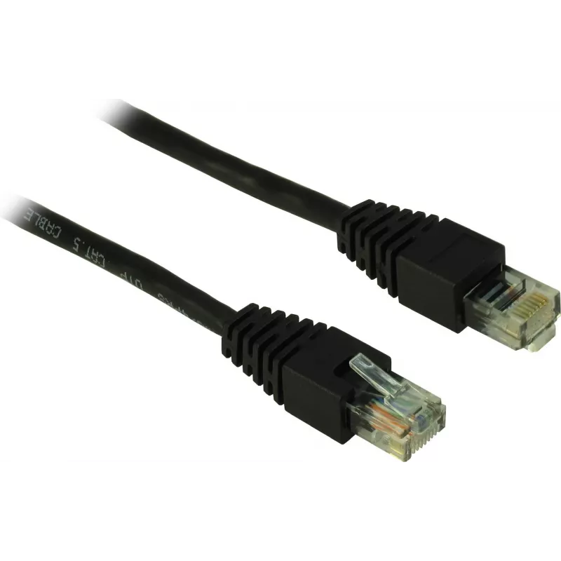 Inter-Tech AC LAN-kabelis CAT5 UTP, 10,0m Juoda (88885049)