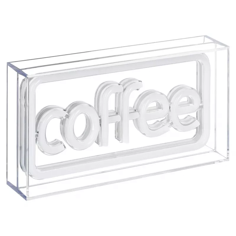 Neoninis LED ženklas ActiveJet AJE-NEON COFFEE, įvairiaspalvis, USB 5V, paviršinis montavimas, AS plastiko rėmas