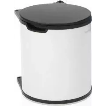 Šiukšliadėžė Brabantia 428081 15 L apvali juoda balta
