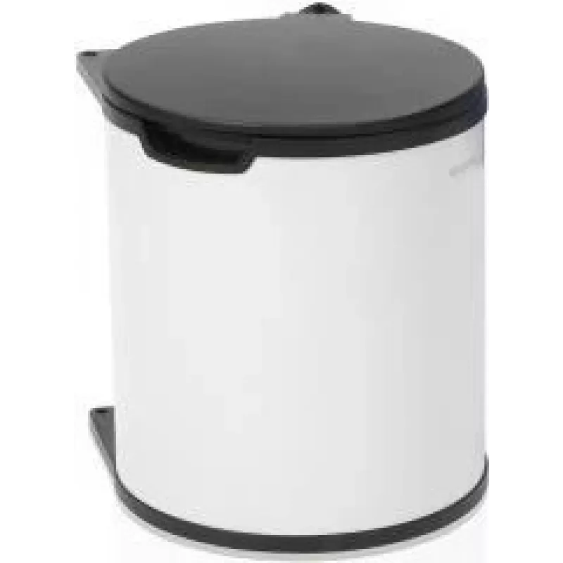 Šiukšliadėžė Brabantia 428081 15 L apvali juoda balta