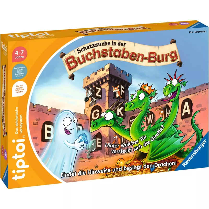 tiptoi Schatzsuche in der Buchstabenburg, stalo žaidimas