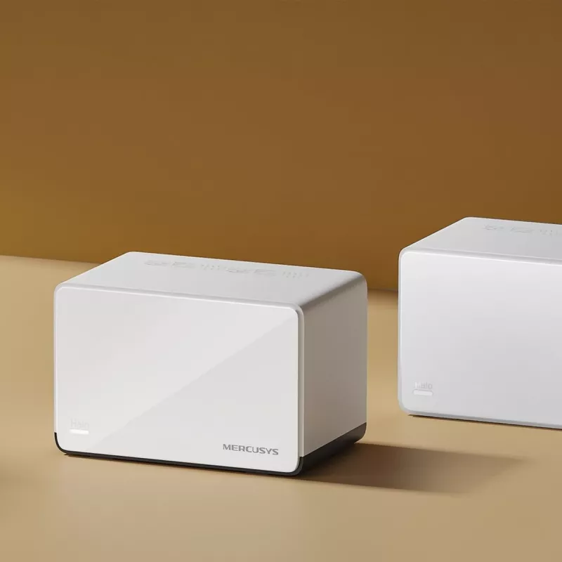 „MERCUSYS Halo H85X“ dviejų juostų „Wi‑Fi 6“ maršrutizatorius (802.11ax), 2,4/5 GHz, iki 2402 Mbit/s, 3 LAN prievadai, baltas (3 vnt.)