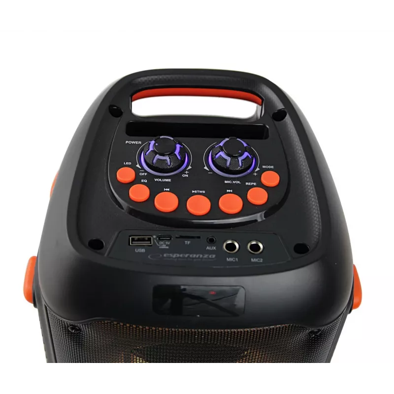 Esperanza EP156 BT FM LED RGB KARAOKE garsiakalbis juodas 20W