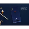Kortelių lizdo galinis korpusas VixFox, skirtas Samsung S9, tamsiai mėlynas, apsauginis telefono galinis dangtelis su kortelių kišene