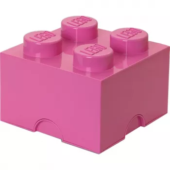 Storage Brick 4 LEGO 40031739 rožinis – plastikinis sukraunamas daiktadėžė smulkiems daiktams